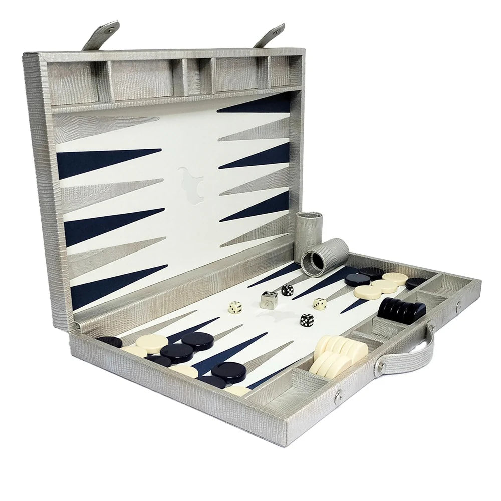 Backgammon Mediano Tejus Plata Cangrejo Juan