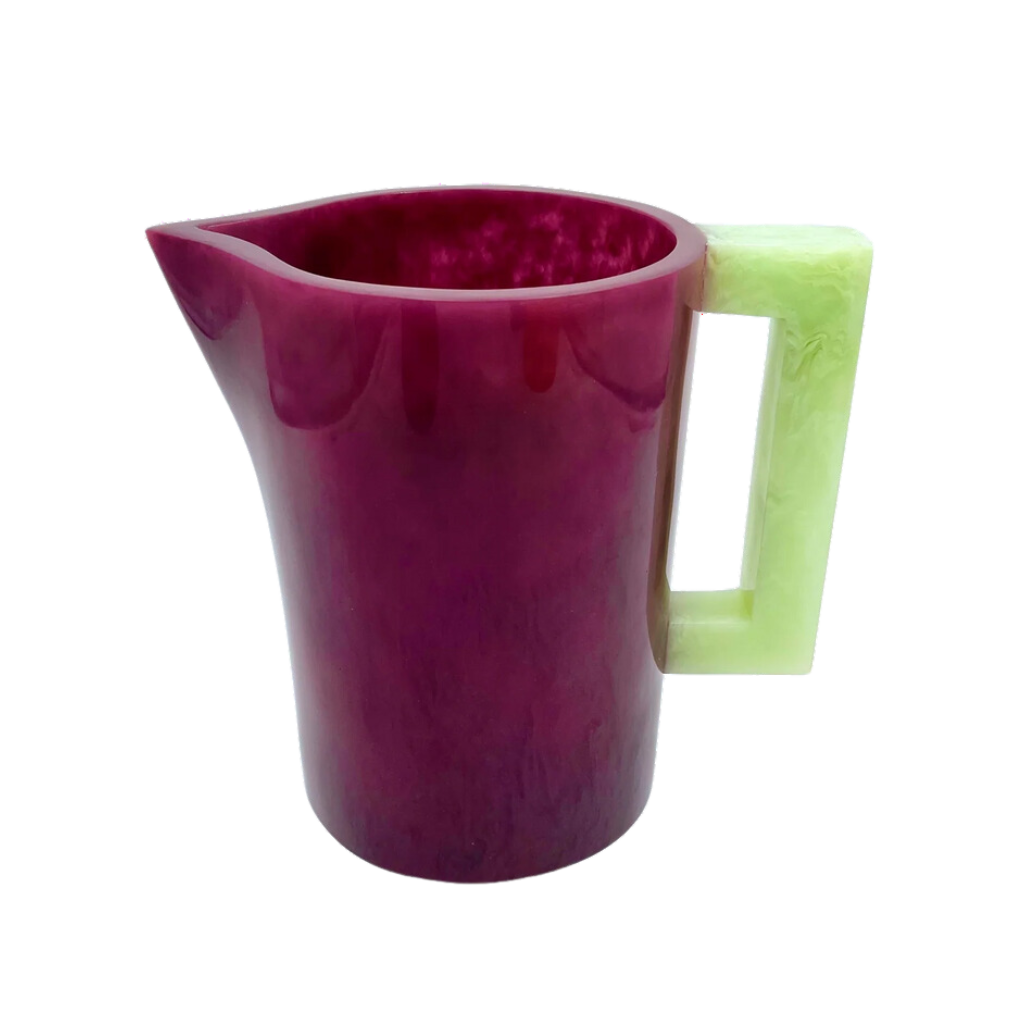 Jarra Pearl Pitcher Plum with Celadon