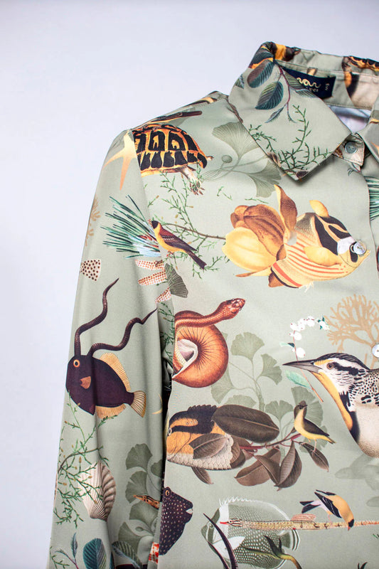 Blusa Green Fishes