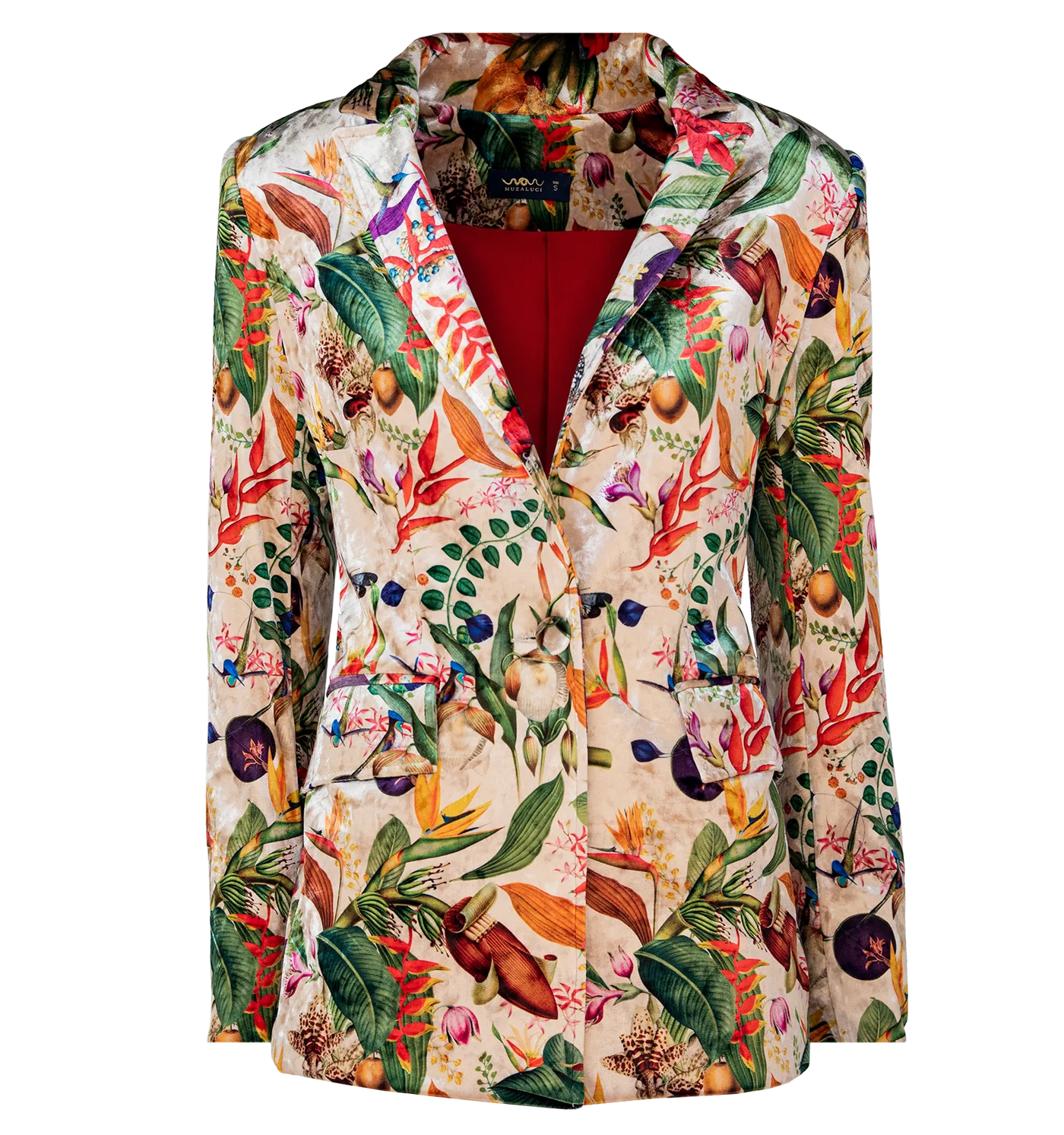 Blazer Colombian Flowers Velvet