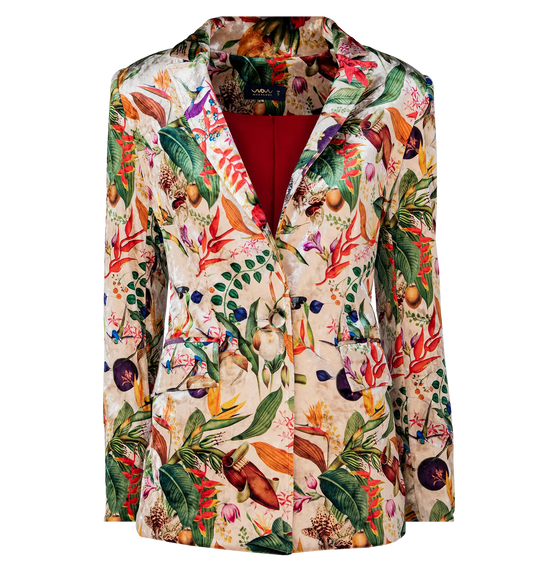 Blazer Colombian Flowers Velvet