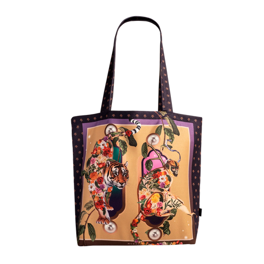 Purple India Tote Bag