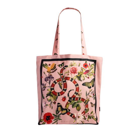 Pink Serpent Tote Bag