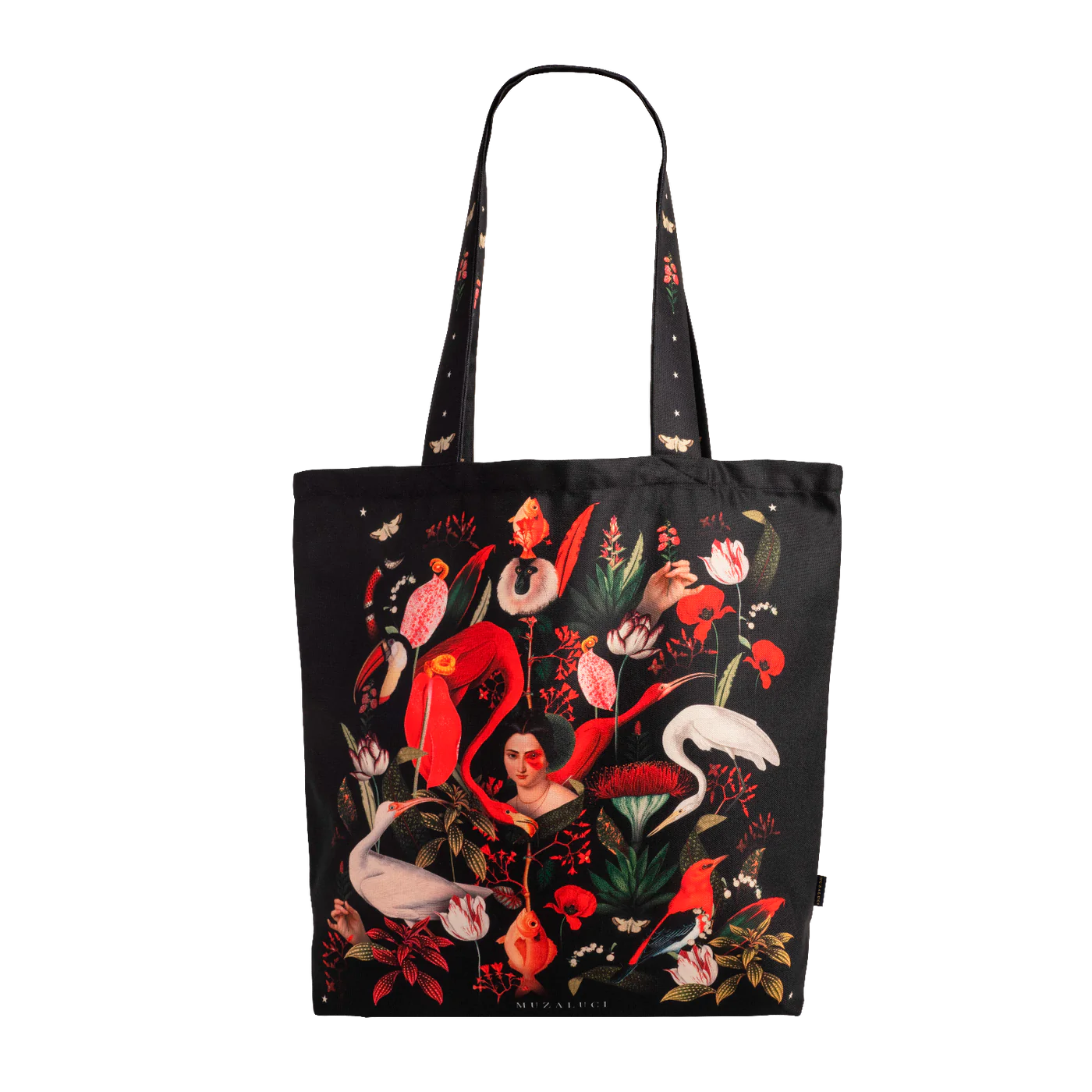 Red Jungle Tote Bag