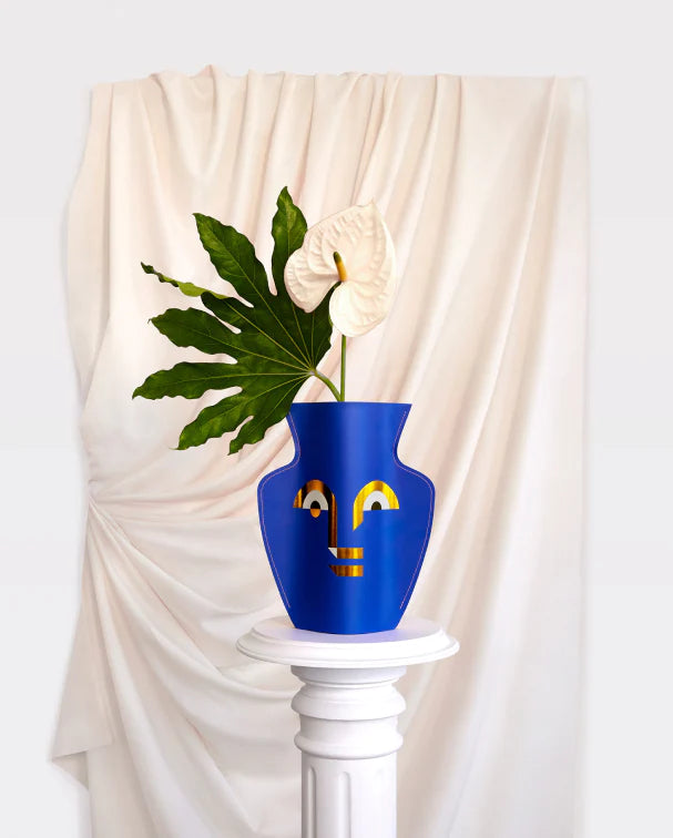 Apollo Paper Vase Blue